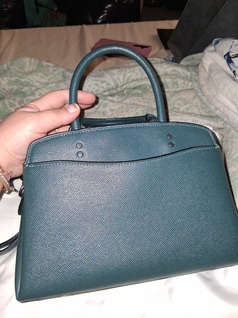 Coach Mini Lillie Carryall- Structured Leather Shoulder Bag - Picture 8 of 8